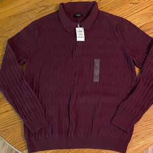 Alfani Men's Burgundy Sweater
